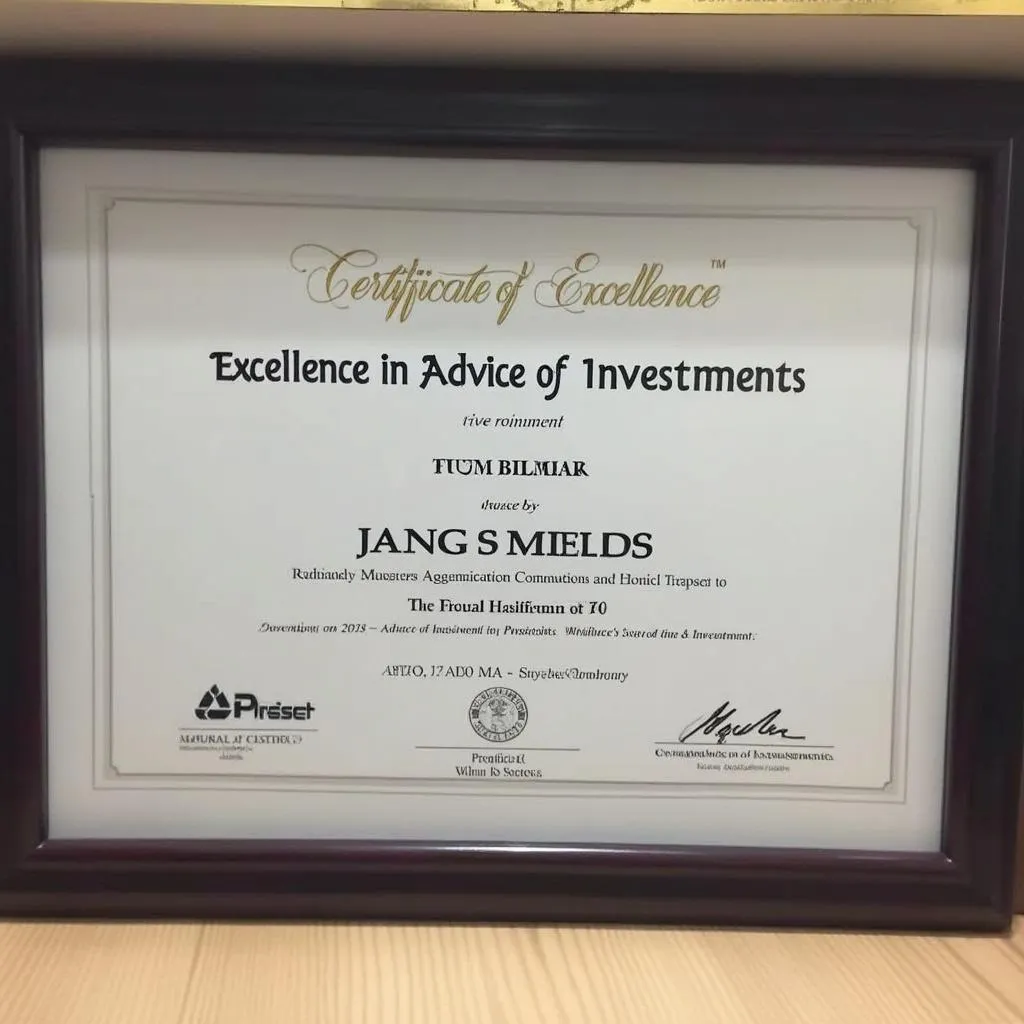 Reconocimiento a la Excelencia en Asesoramiento
